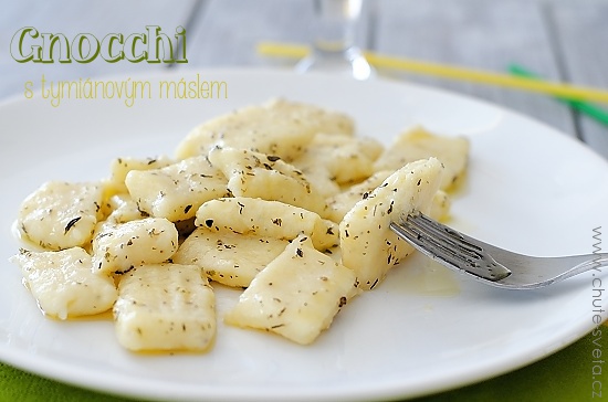 gnocchi s tymiánovým máslem