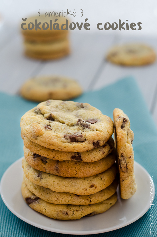 { americké } čokoládové cookies