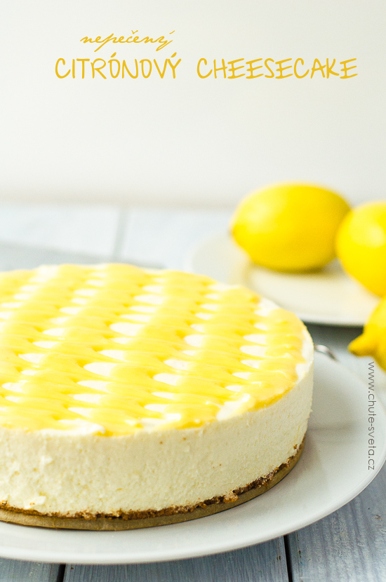 božský { nepečený } citrónový cheesecake