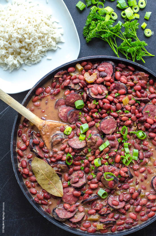 new orleanské fazole s rýží { red beans and rice }